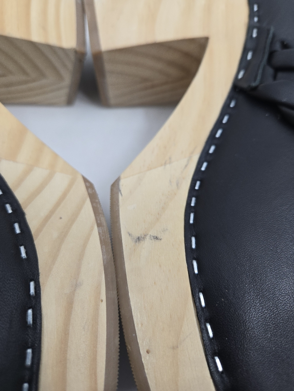 Dolce Vita Hila Black Leather Clogs - Picture 6 of 14